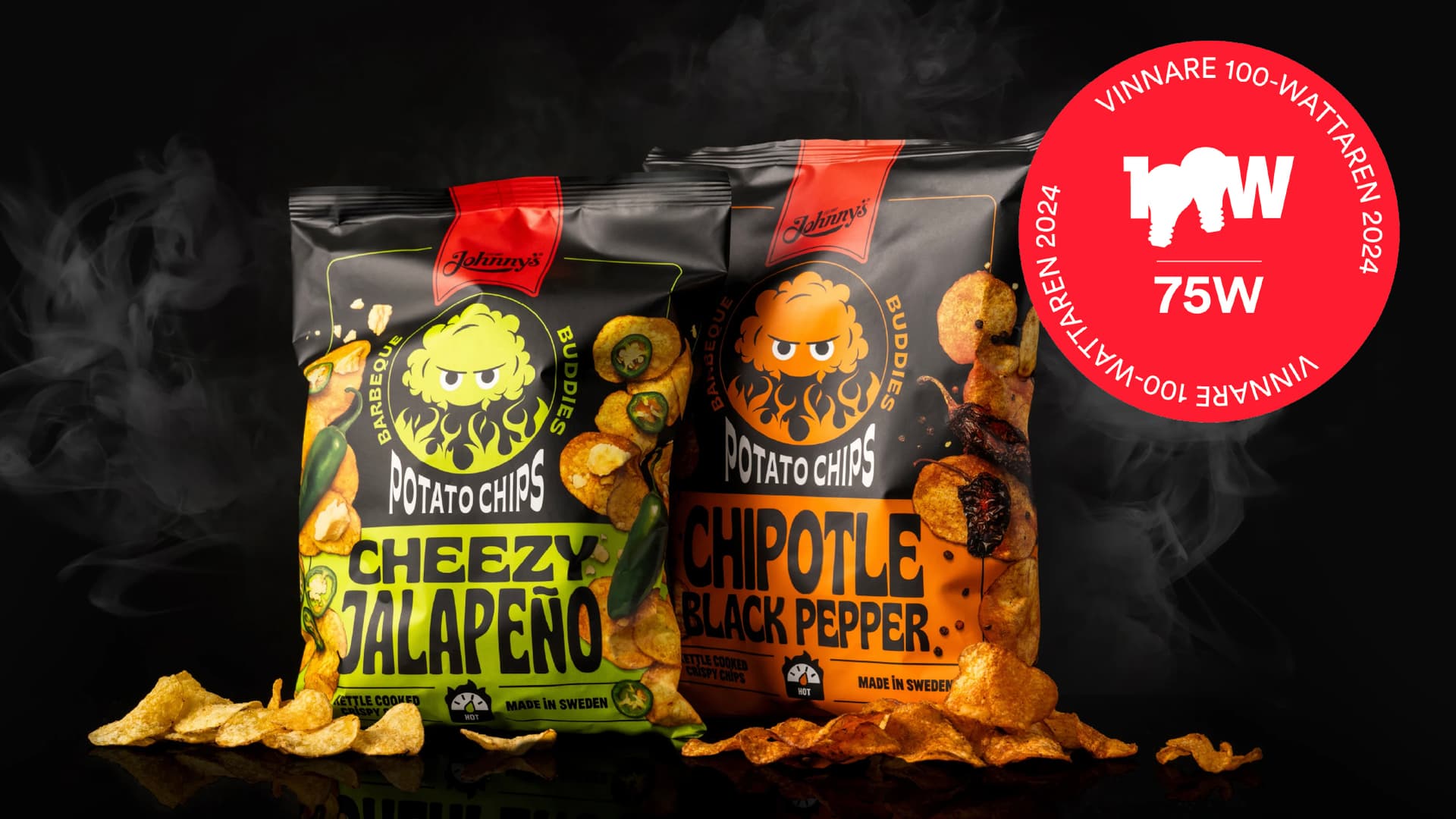 Johnny's barbecue buddies won 75watt